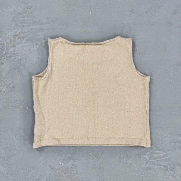 St. John Wool Blend Knit Cropped Tank Women's Small - Picture 4 of 4
